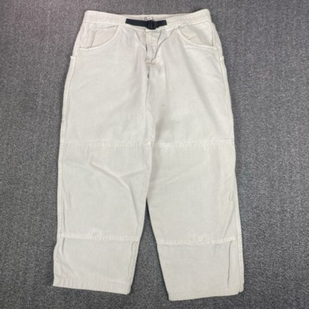 Vintage Gramicci Double Knee Pants Mens XL‎  Belted 90s Heavy Canvas USA Stone